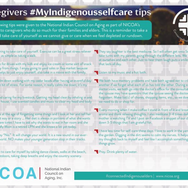 Caregivers MyIndigenousSelfCare Tips